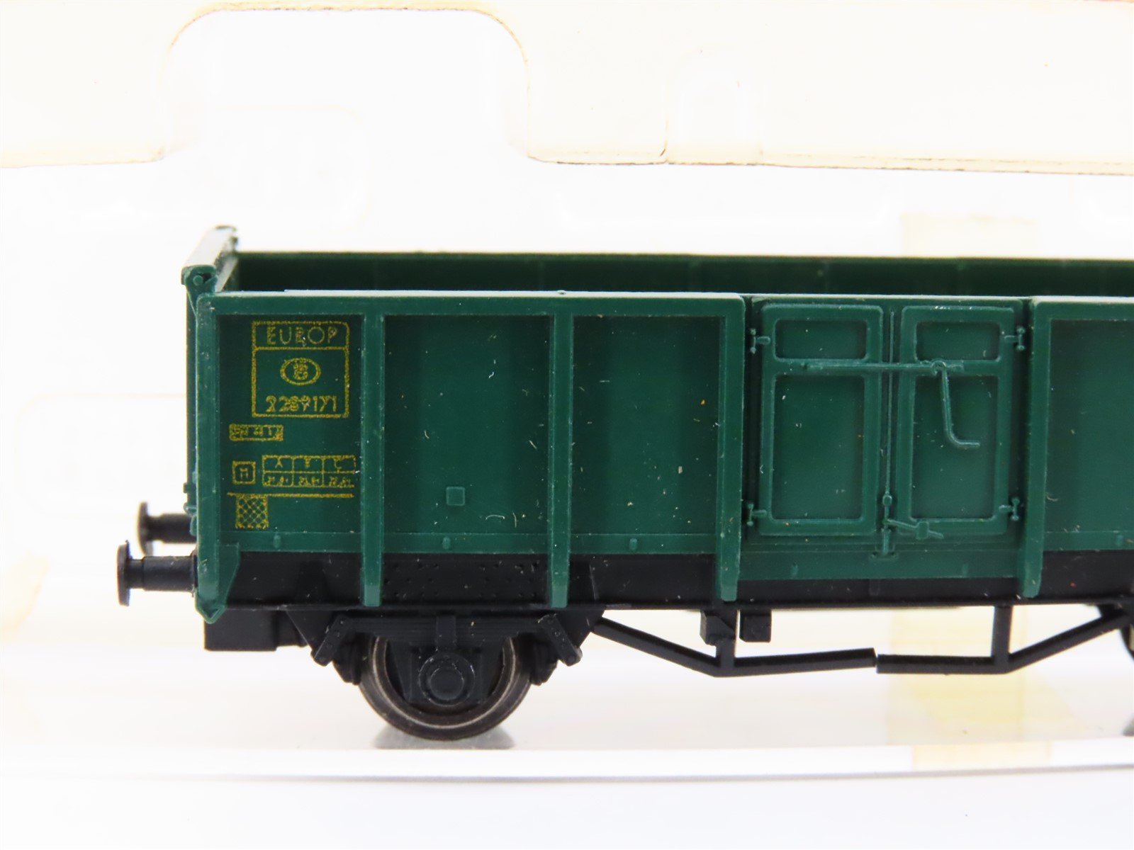 N Scale Fleischmann Green Open Top Wagon #2289171