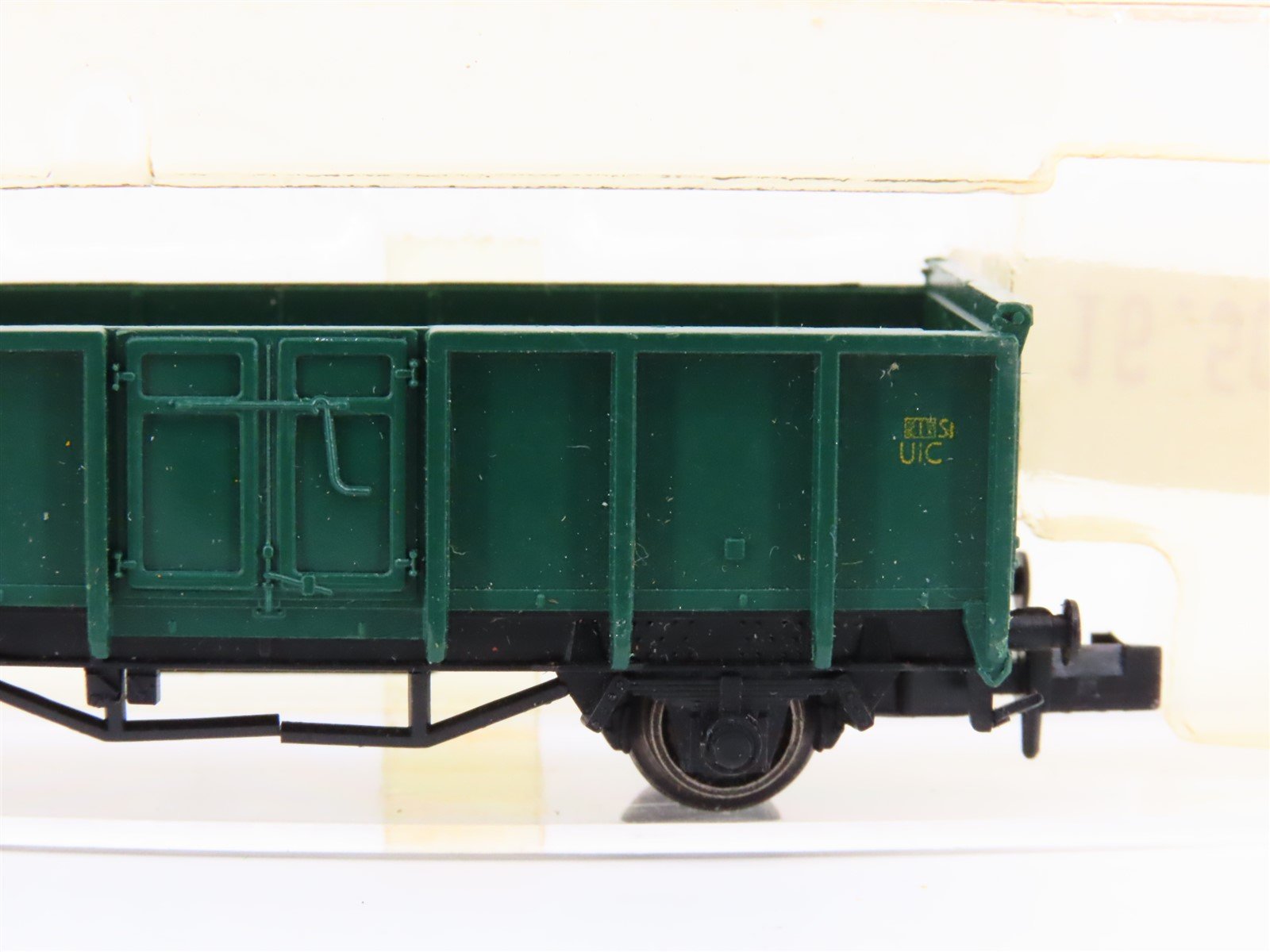 N Scale Fleischmann Green Open Top Wagon #2289171