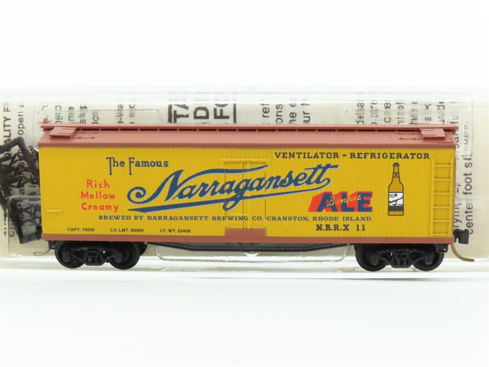 N Scale Kadee Micro-Trains MTL 49220 NBRX Narrangansett 40' Wood Reefer #11