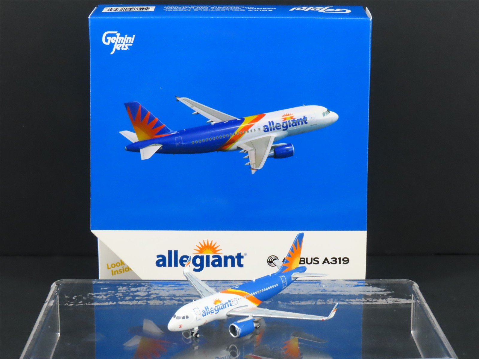 1:400 Gemini Jets GJAAY1658 Die-Cast Allegiant Airlines Airbus A319 Airliner