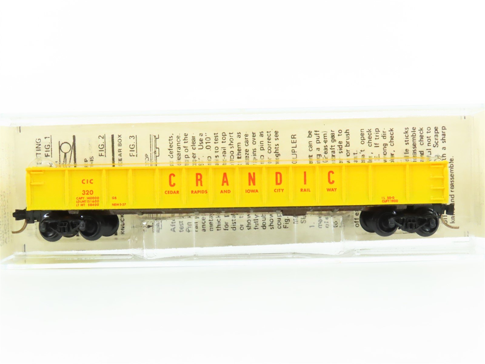 N Scale Kadee Micro-Trains MTL 48040 CIC Crandic Cedar Rapids 50' Gondola #320