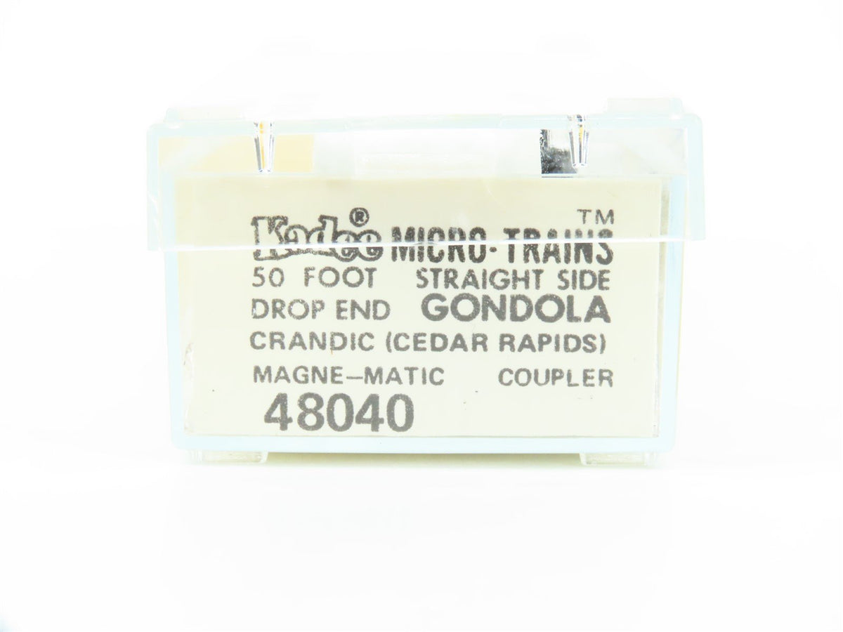 N Scale Kadee Micro-Trains MTL 48040 CIC Crandic Cedar Rapids 50&#39; Gondola #320