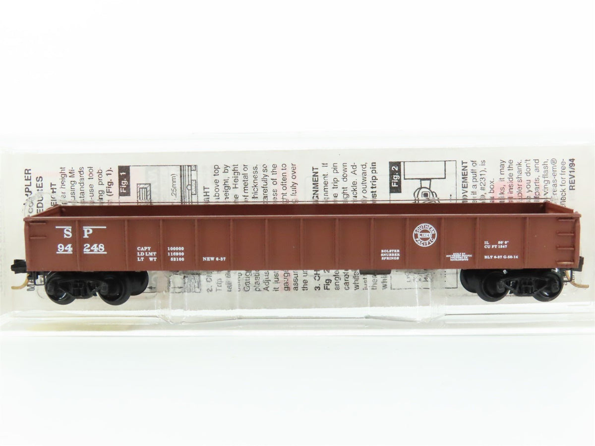 N Scale Micro-Trains MTL 48030 SP Southern Pacific Railroad 50&#39; Gondola #94248