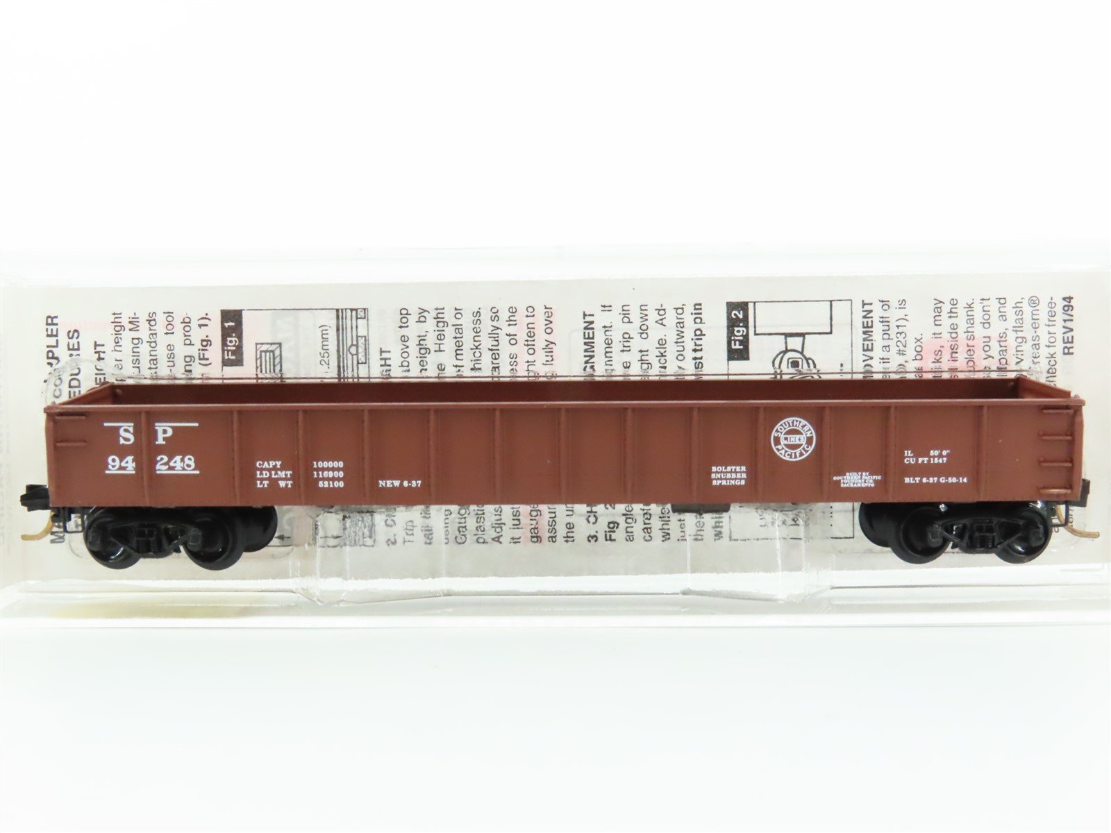 N Scale Micro-Trains MTL 48030 SP Southern Pacific Railroad 50' Gondola #94248