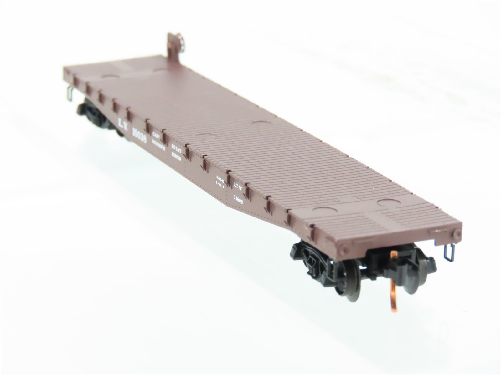 N Scale Micro-Trains MTL 04500310 LV Lehigh Valley 50' Flatcar #10038