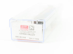N Scale Micro-Trains MTL 04500310 LV Lehigh Valley 50' Flatcar #10038