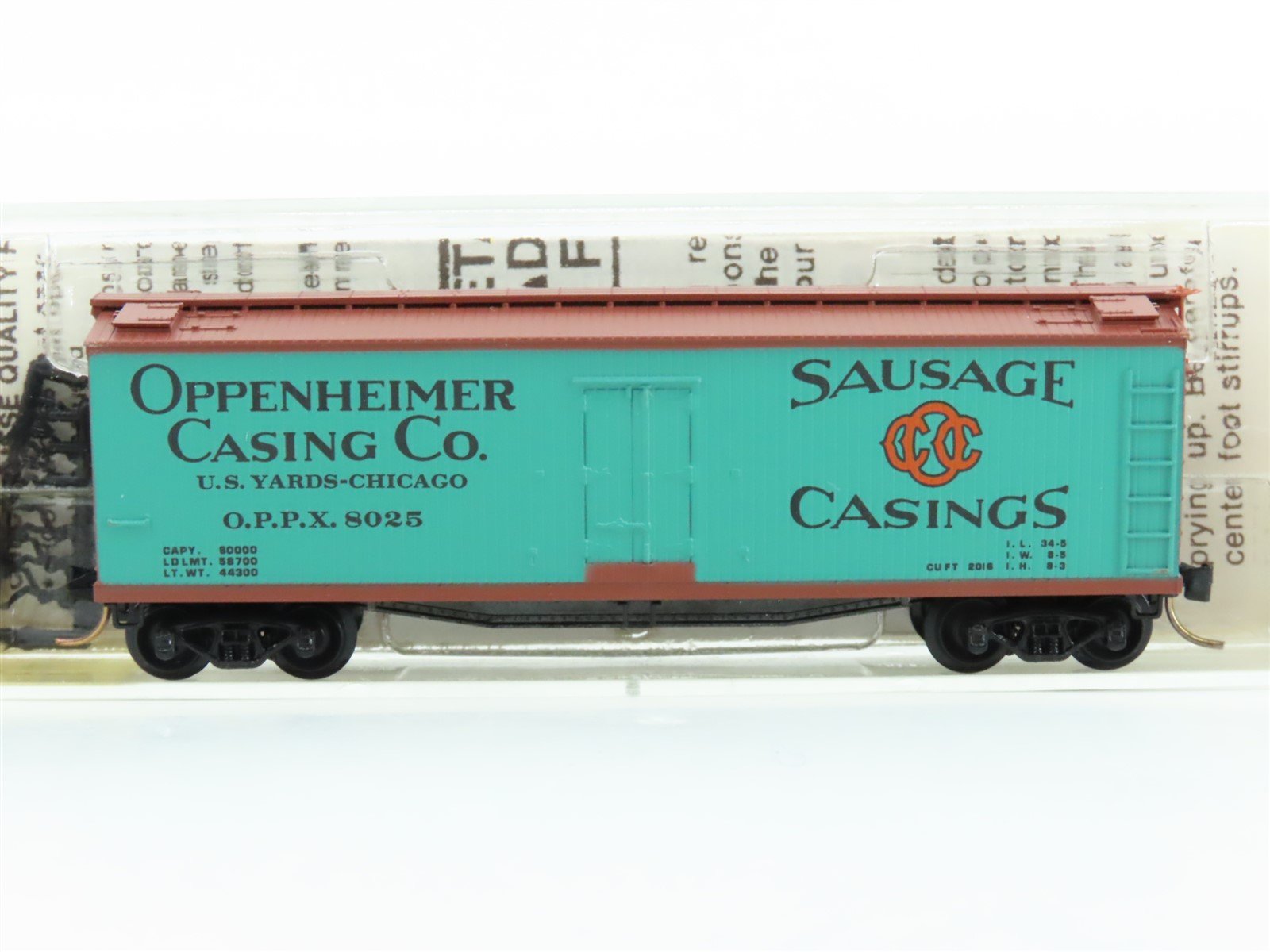 N Scale Kadee Micro-Trains MTL 49280 OPPX Oppenheimer Co. 40' Reefer #8025