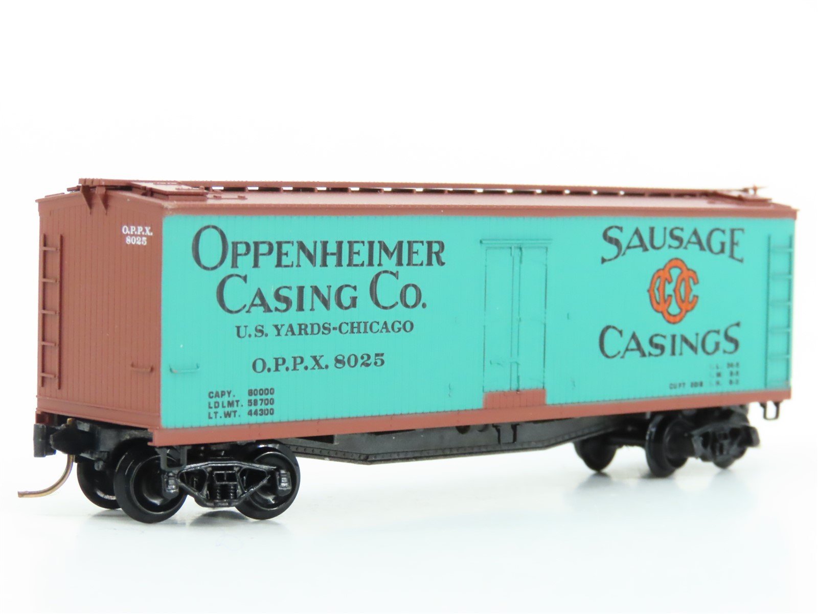 N Scale Kadee Micro-Trains MTL 49280 OPPX Oppenheimer Co. 40' Reefer #8025