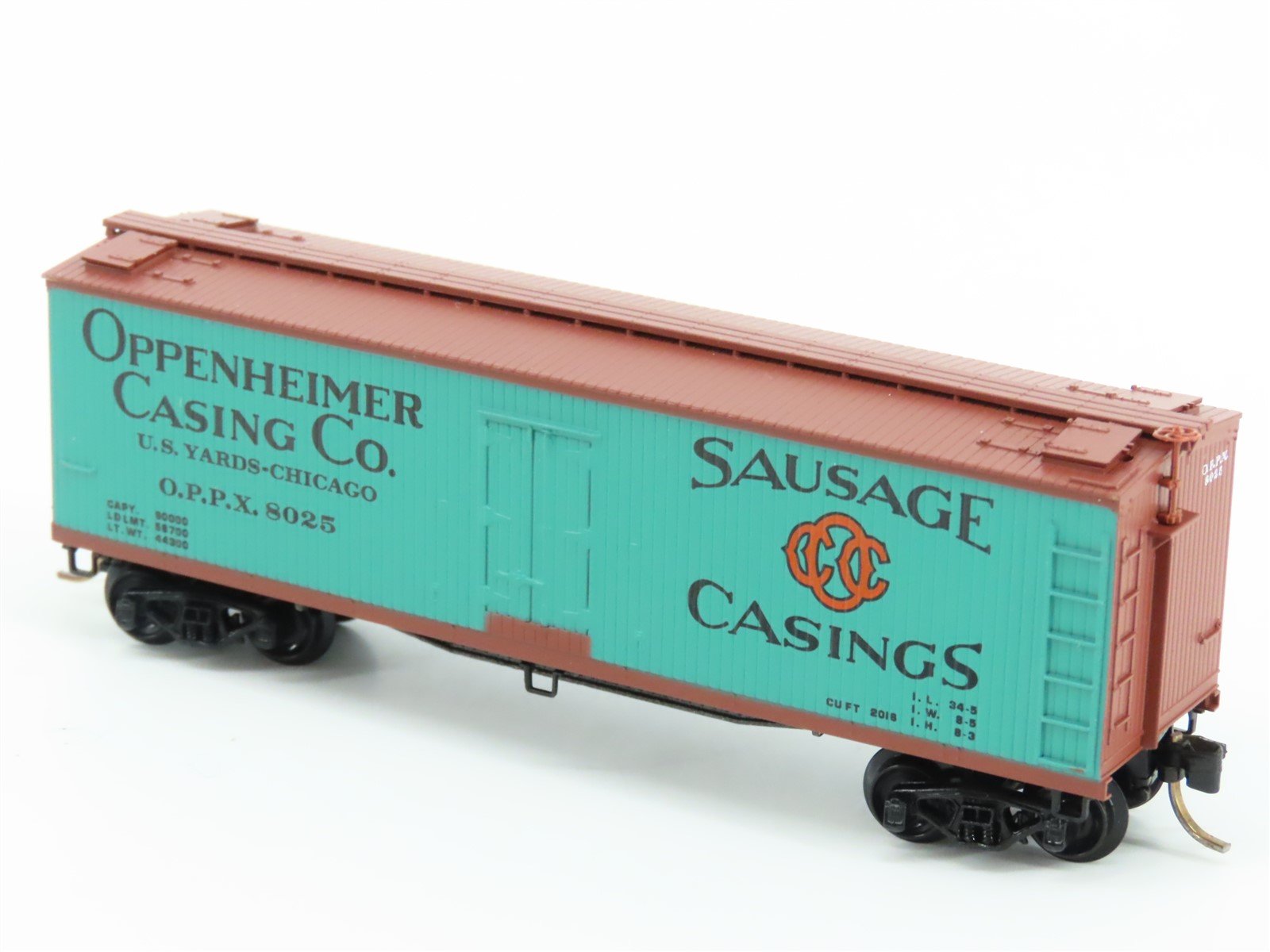 N Scale Kadee Micro-Trains MTL 49280 OPPX Oppenheimer Co. 40' Reefer #8025