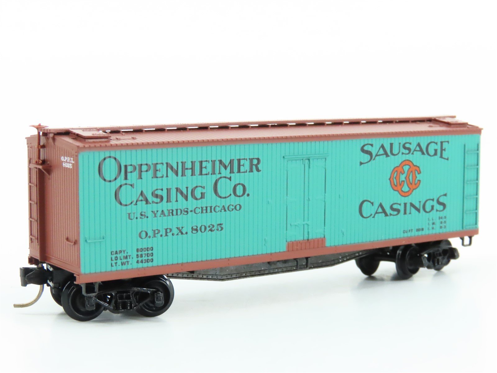 N Scale Kadee Micro-Trains MTL 49280 OPPX Oppenheimer Co. 40' Reefer #8025