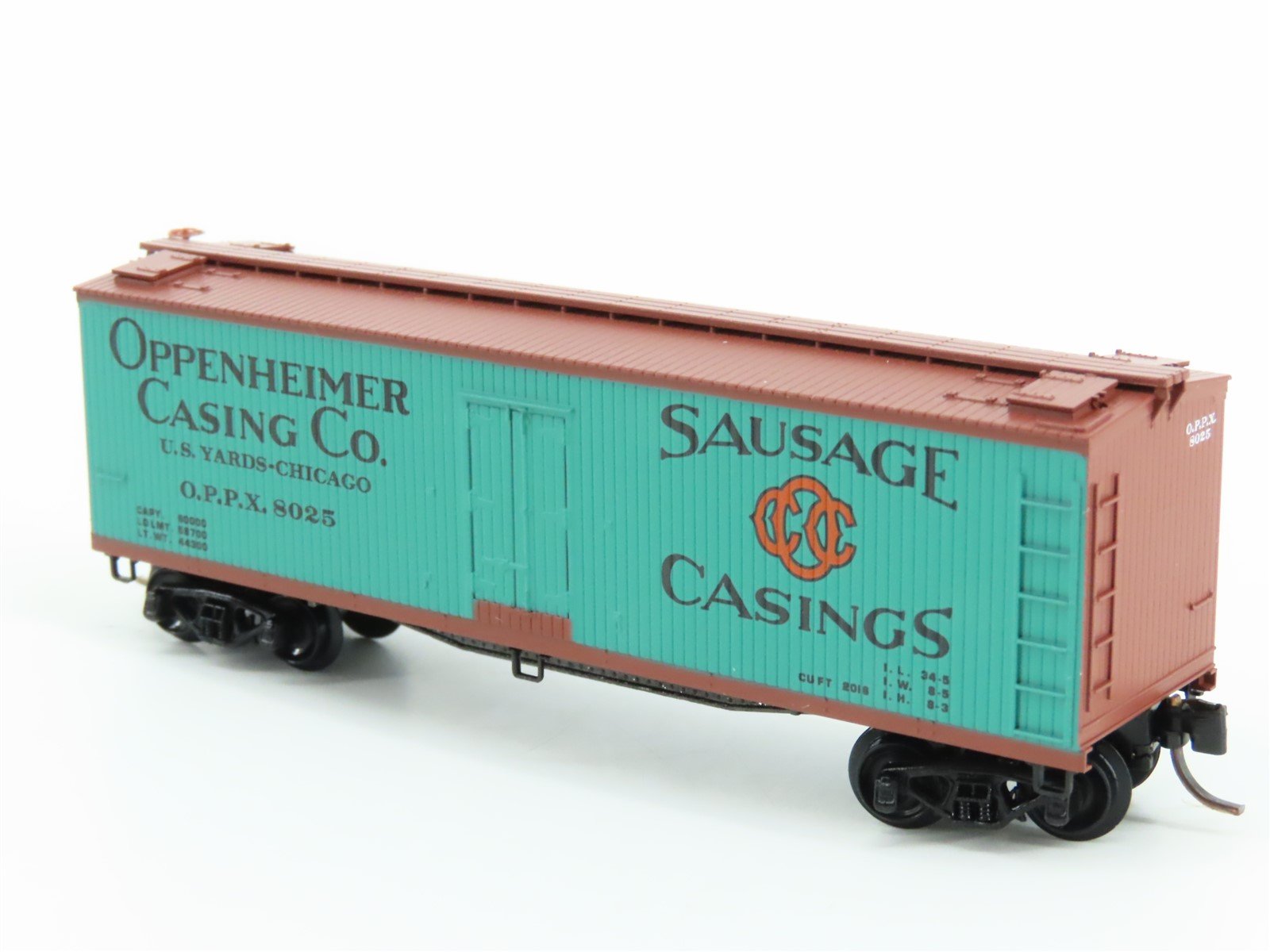 N Scale Kadee Micro-Trains MTL 49280 OPPX Oppenheimer Co. 40' Reefer #8025