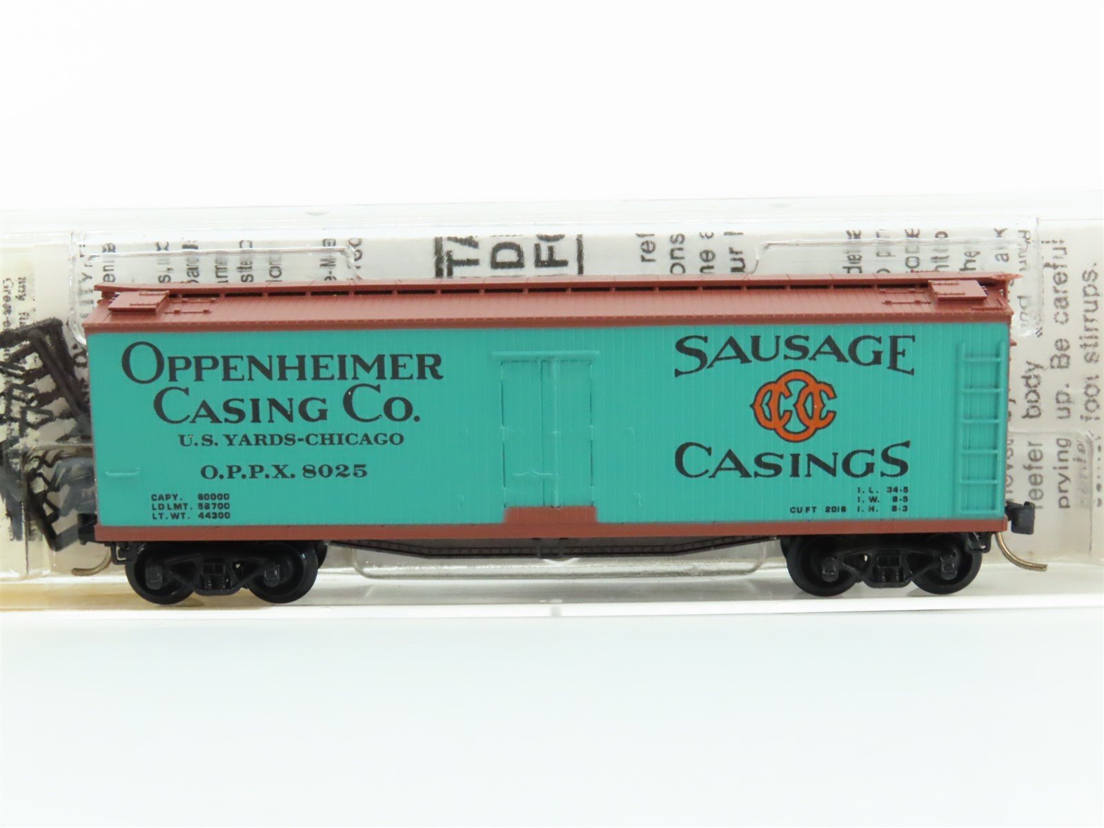 N Scale Kadee Micro-Trains MTL 49280 OPPX Oppenheimer Co. 40' Reefer #8025