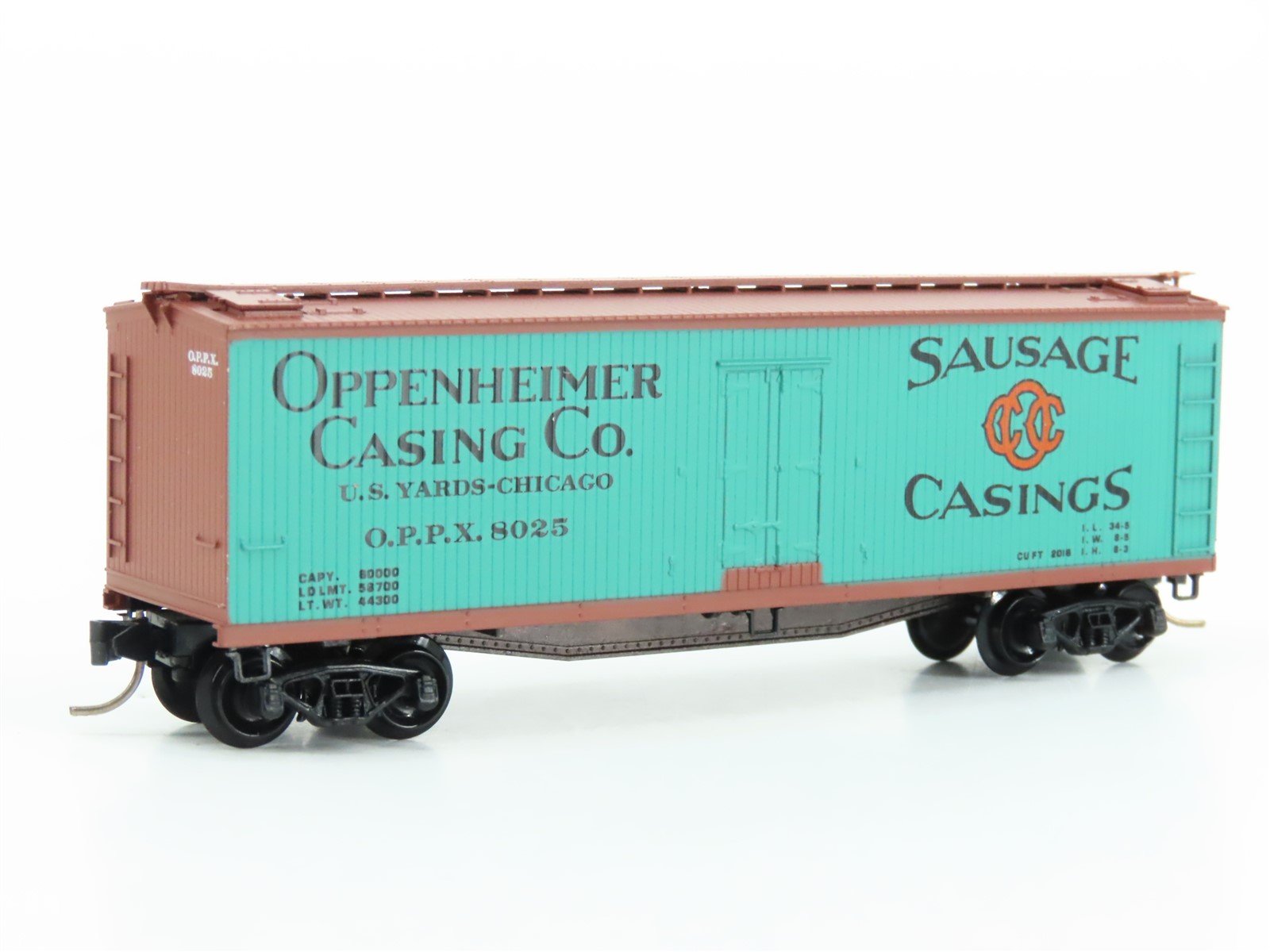 N Scale Kadee Micro-Trains MTL 49280 OPPX Oppenheimer Co. 40' Reefer #8025