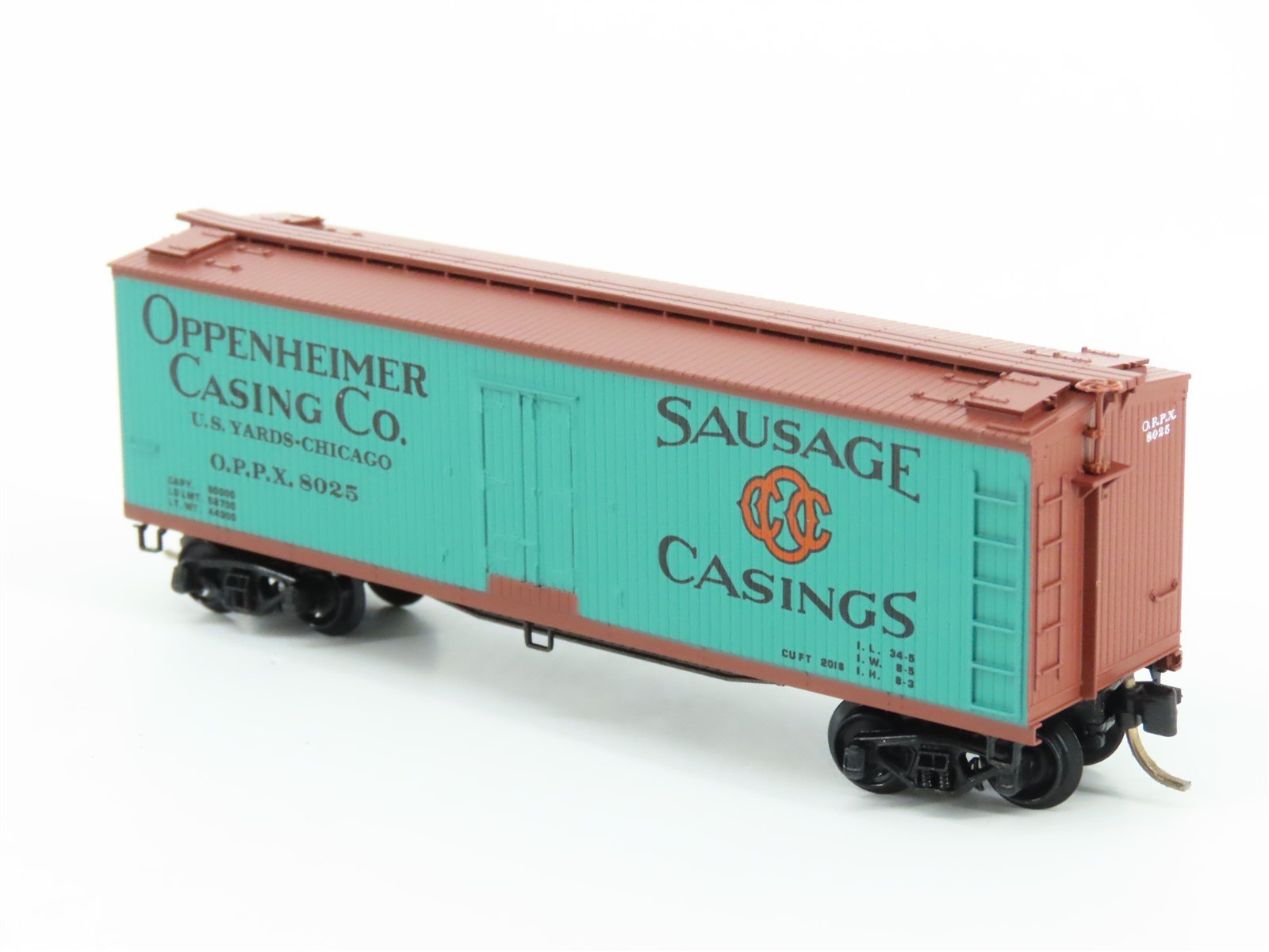 N Scale Kadee Micro-Trains MTL 49280 OPPX Oppenheimer Co. 40' Reefer #8025