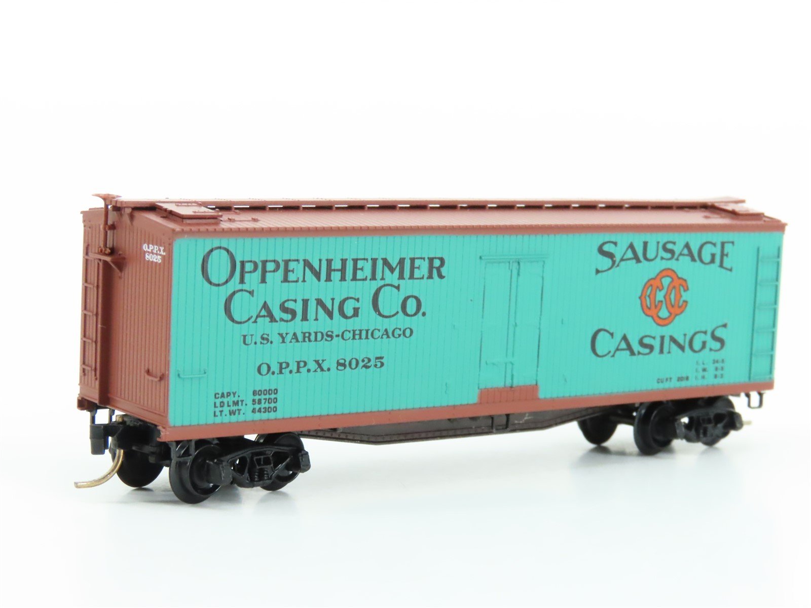 N Scale Kadee Micro-Trains MTL 49280 OPPX Oppenheimer Co. 40' Reefer #8025