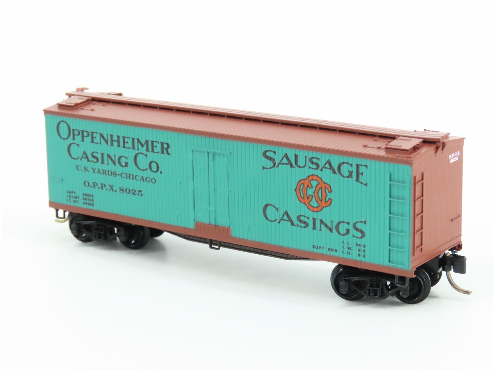 N Scale Kadee Micro-Trains MTL 49280 OPPX Oppenheimer Co. 40' Reefer #8025
