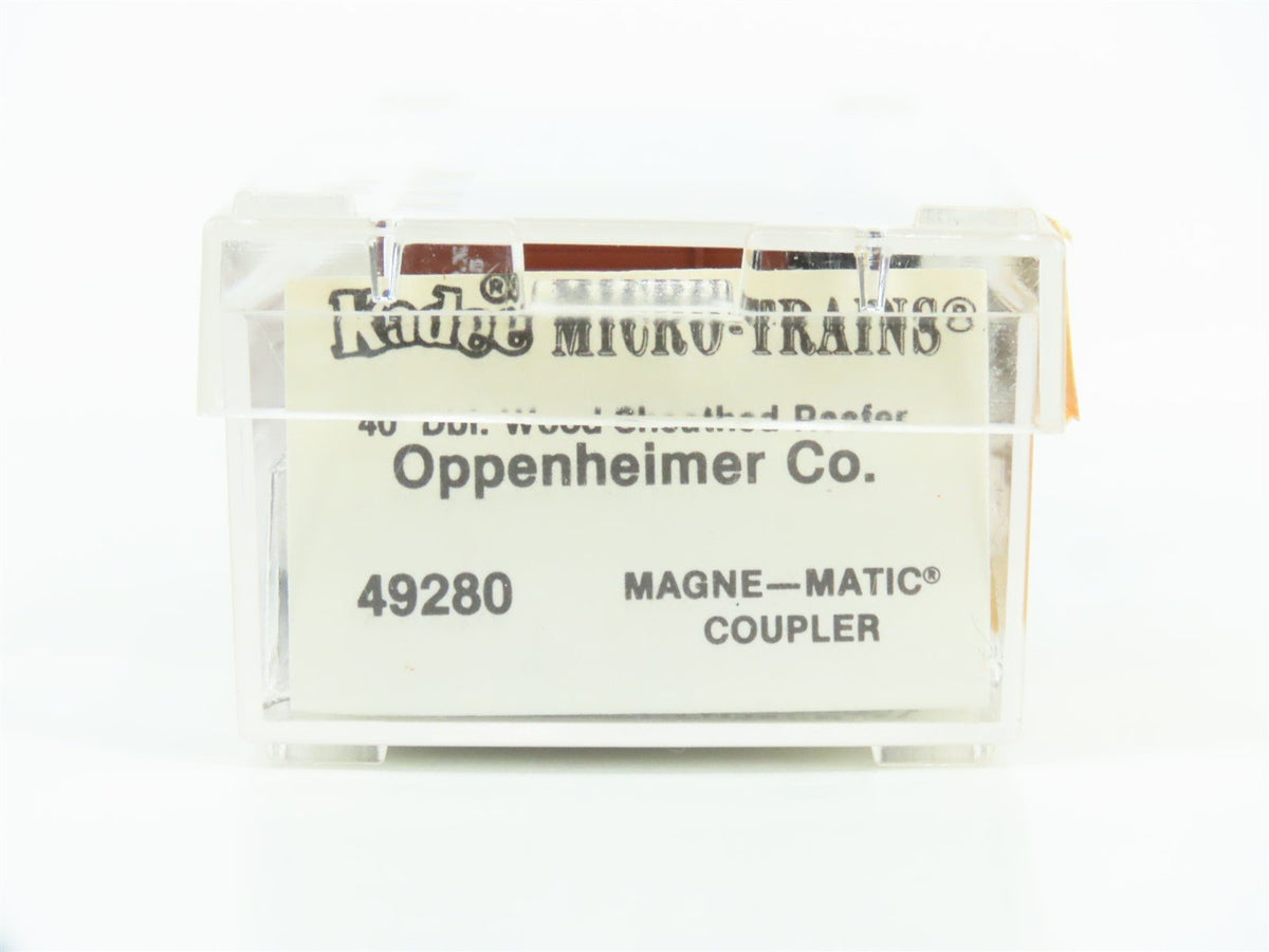 N Scale Kadee Micro-Trains MTL 49280 OPPX Oppenheimer Co. 40&#39; Reefer #8025