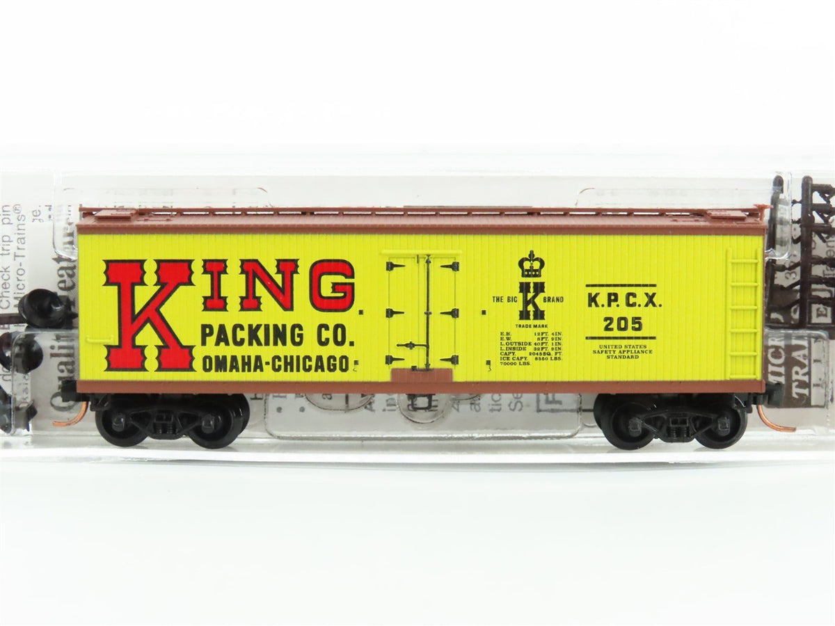 N Scale Micro-Trains MTL 49120 KPCX King Packing Co 40&#39; Wood Reefer #205