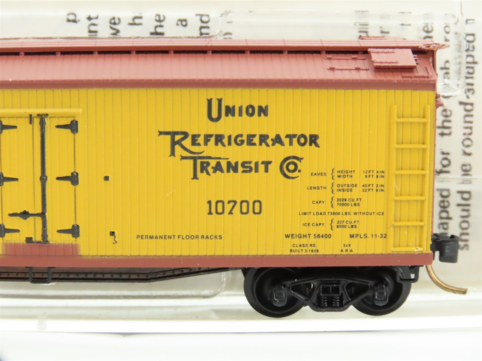 N Scale Micro-Trains MTL 49380 URTC Wescott & Winks 40' Wood Reefer #10700