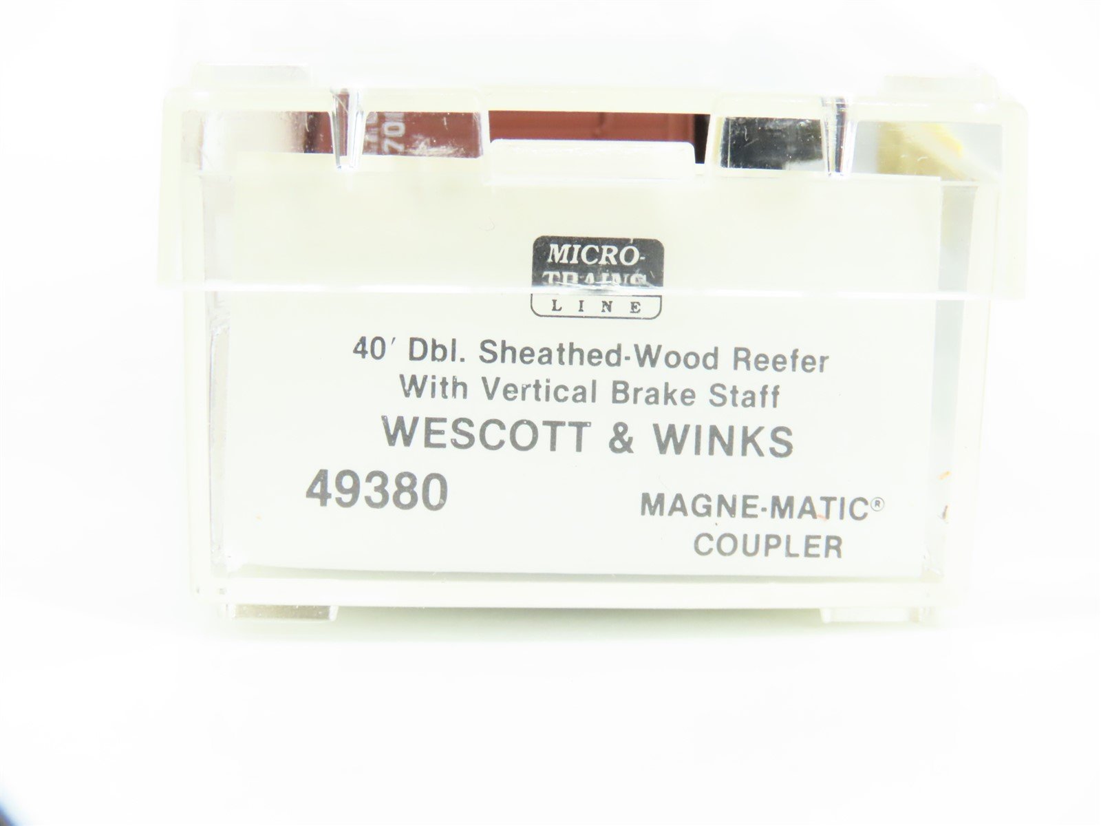 N Scale Micro-Trains MTL 49380 URTC Wescott & Winks 40' Wood Reefer #10700