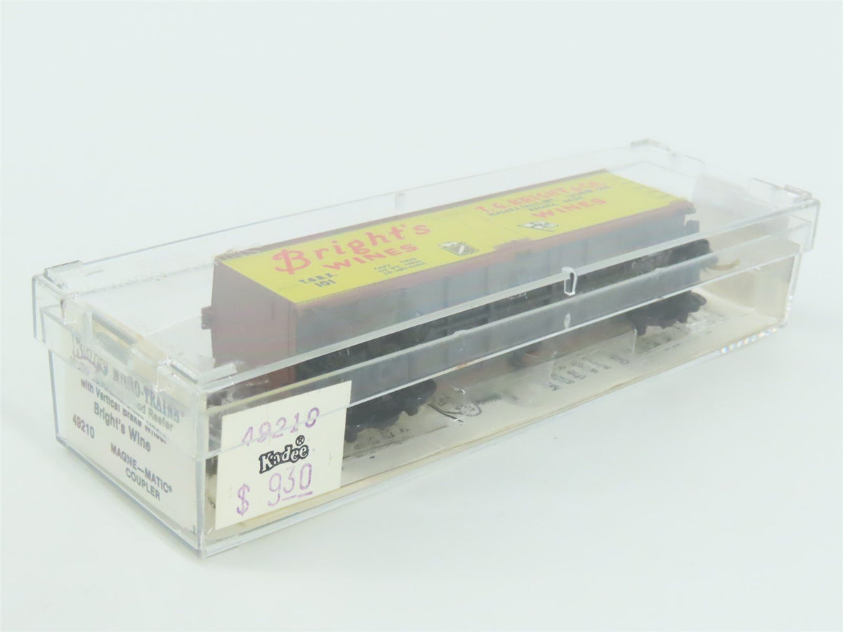 N Scale Kadee Micro-Trains MTL 49210 TGBX Bright&#39;s Wines 40&#39; Wood Reefer #101