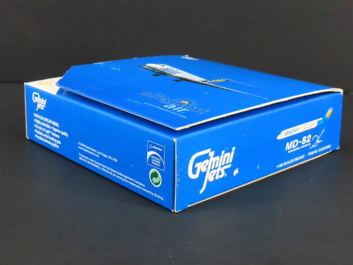 1:400 Gemini Jets GJAAY550C Die-Cast Allegiant McDonnell Douglas MD-82 Airliner