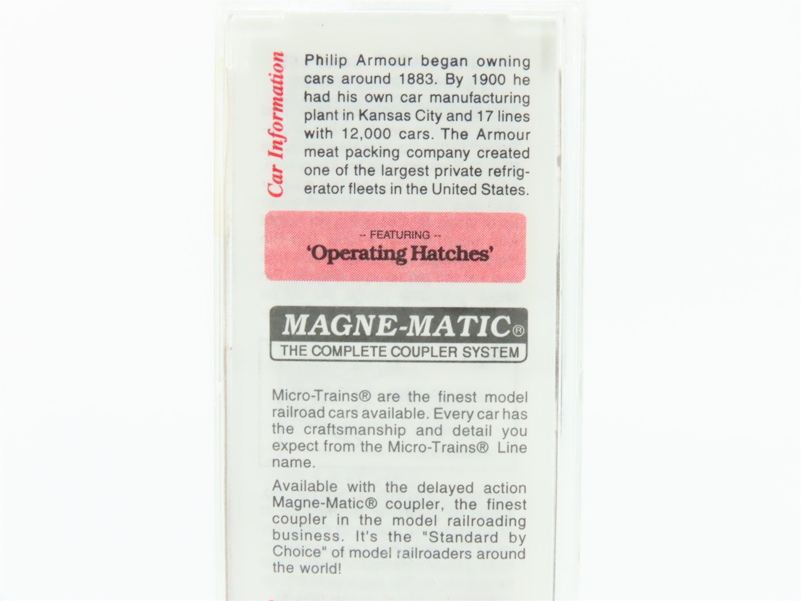 N Scale Micro-Trains MTL 58060 Armour Refrigerator Line 36' Wood Reefer #5825