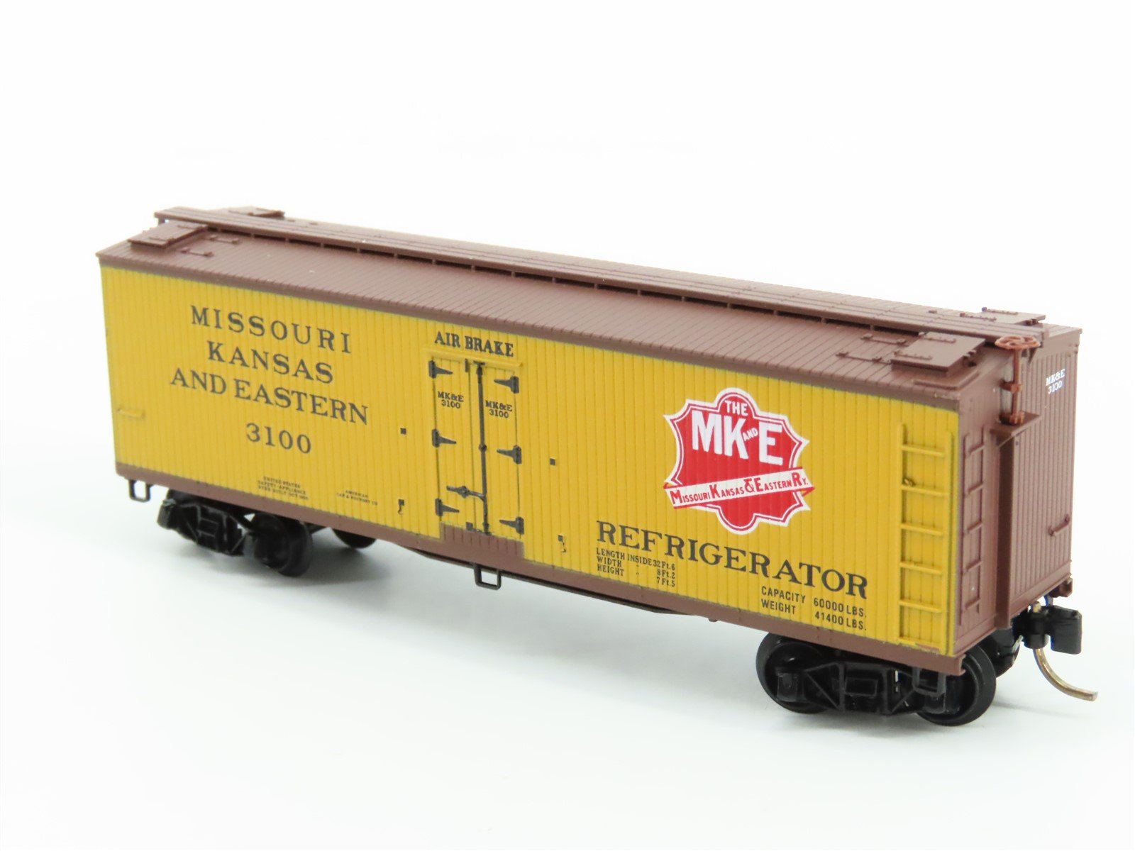 N Scale Micro-Trains MTL 49360 MK&E Missouri Kansas & Eastern 40' Reefer #3100