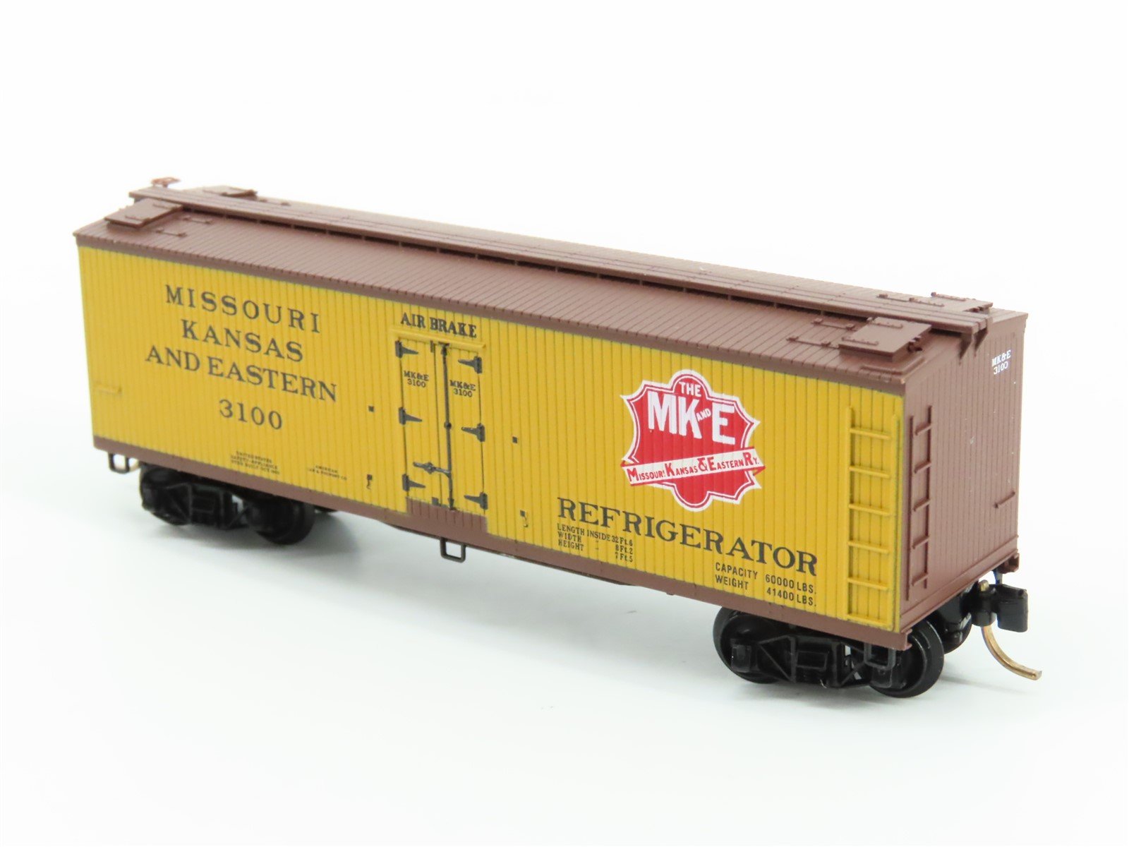 N Scale Micro-Trains MTL 49360 MK&E Missouri Kansas & Eastern 40' Reefer #3100