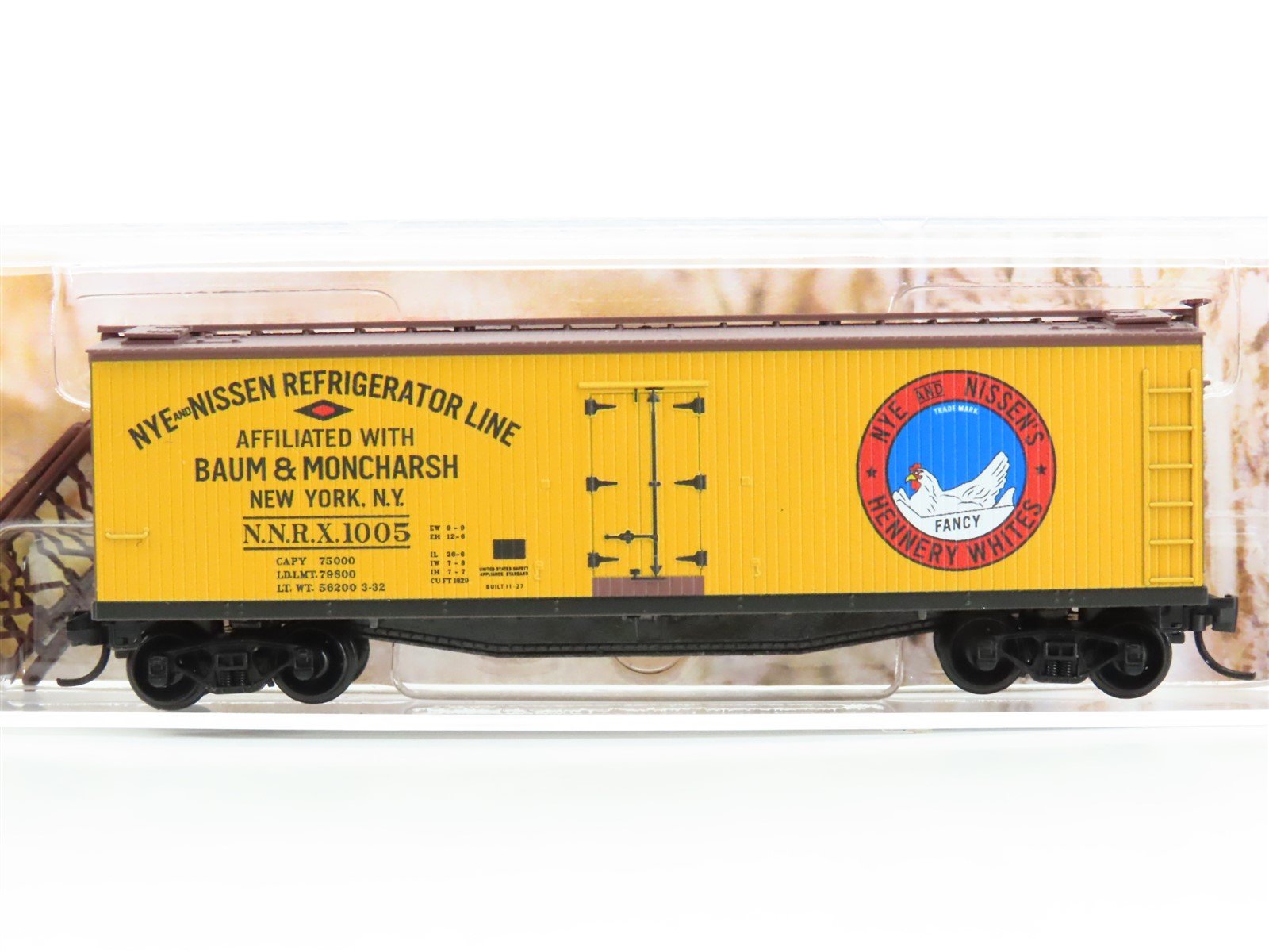N Scale Micro-Trains MTL 04900980 NNRX Nye & Nussen's 40' Reefer #1005