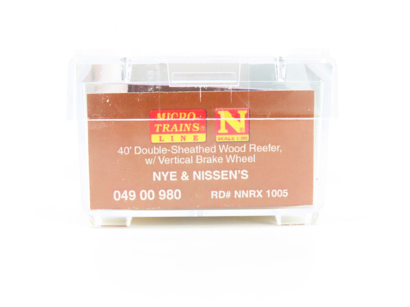 N Scale Micro-Trains MTL 04900980 NNRX Nye & Nussen's 40' Reefer #1005