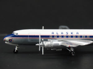 1:400 AeroClassics AC419954 Die-Cast Alaska Douglas DC-6A Airliner N6118C