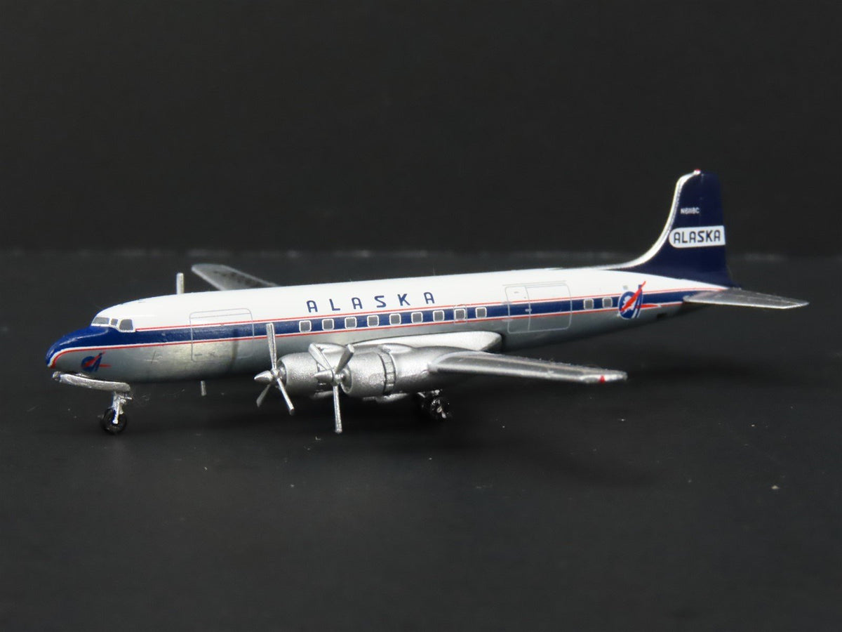 1:400 AeroClassics AC419954 Die-Cast Alaska Douglas DC-6A Airliner N6118C
