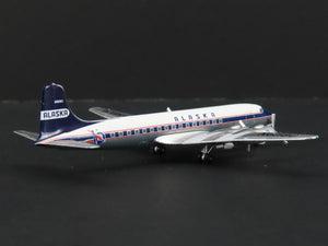 1:400 AeroClassics AC419954 Die-Cast Alaska Douglas DC-6A Airliner N6118C