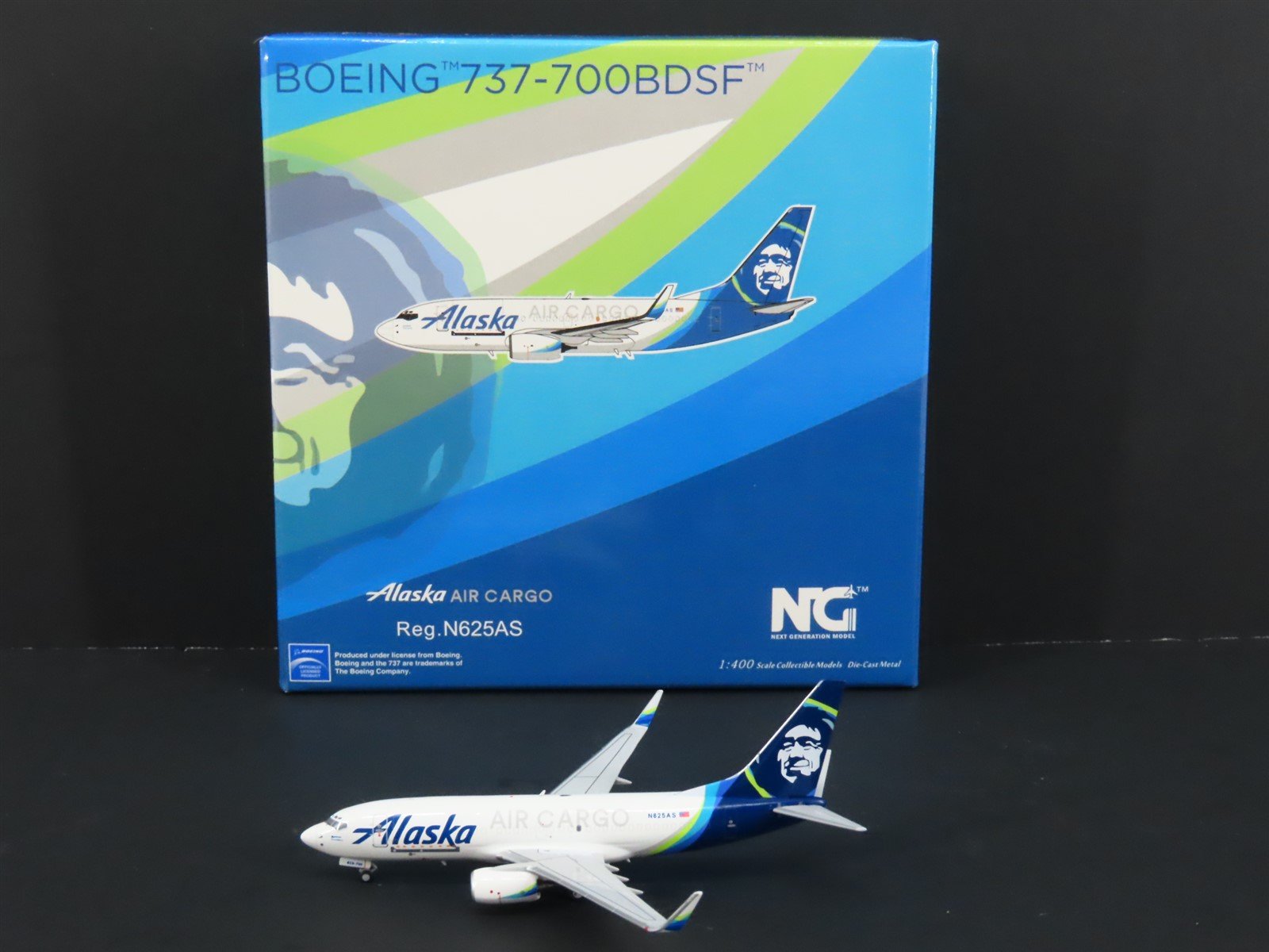 1:400 Next Generation 77018 Die-Cast Alaska Cargo 737-700BDSF Airliner N625AS