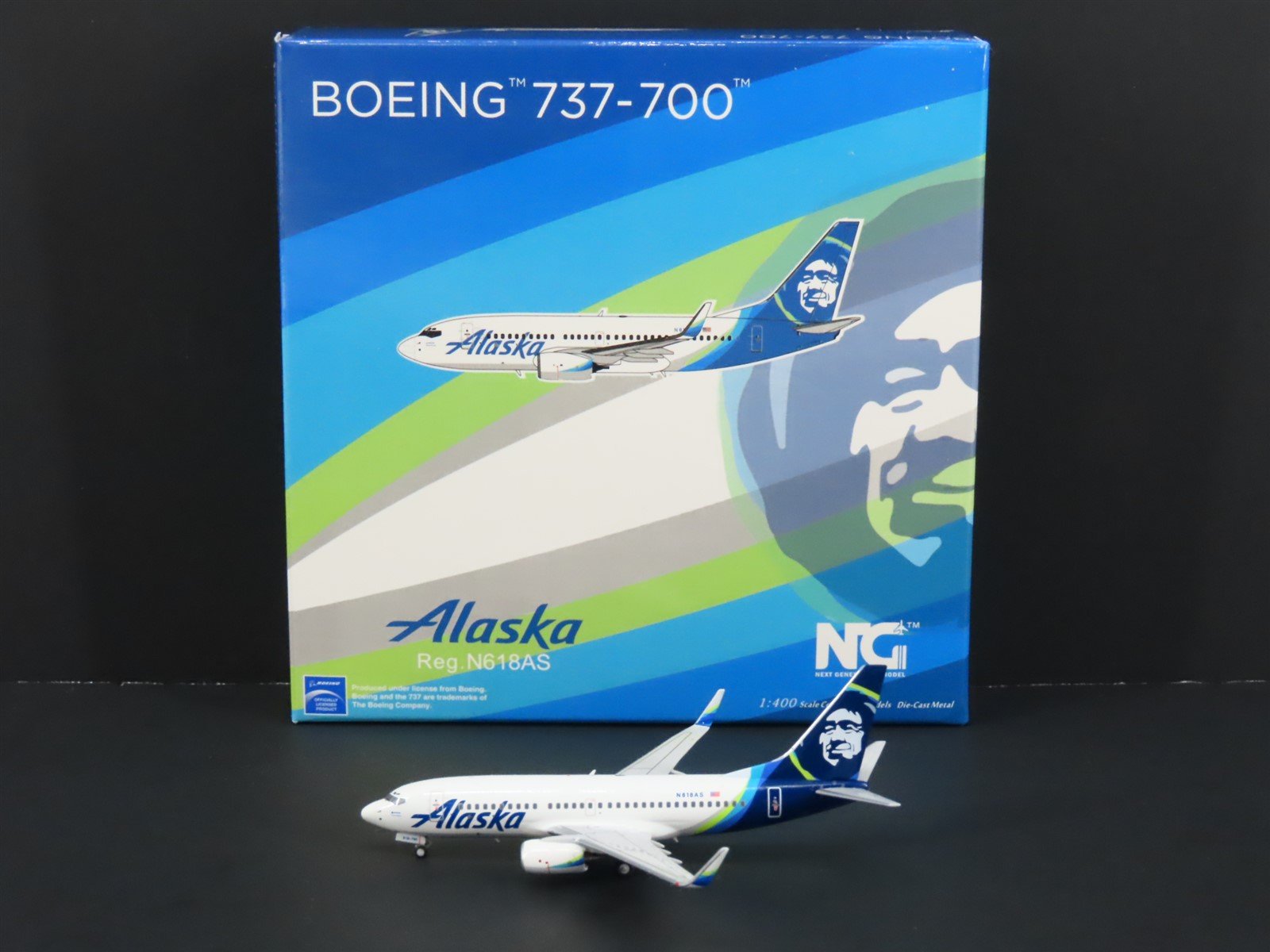 1:400 Next Generation 77017 Die-Cast Alaska Boeing 737-700 Airliner N618AS