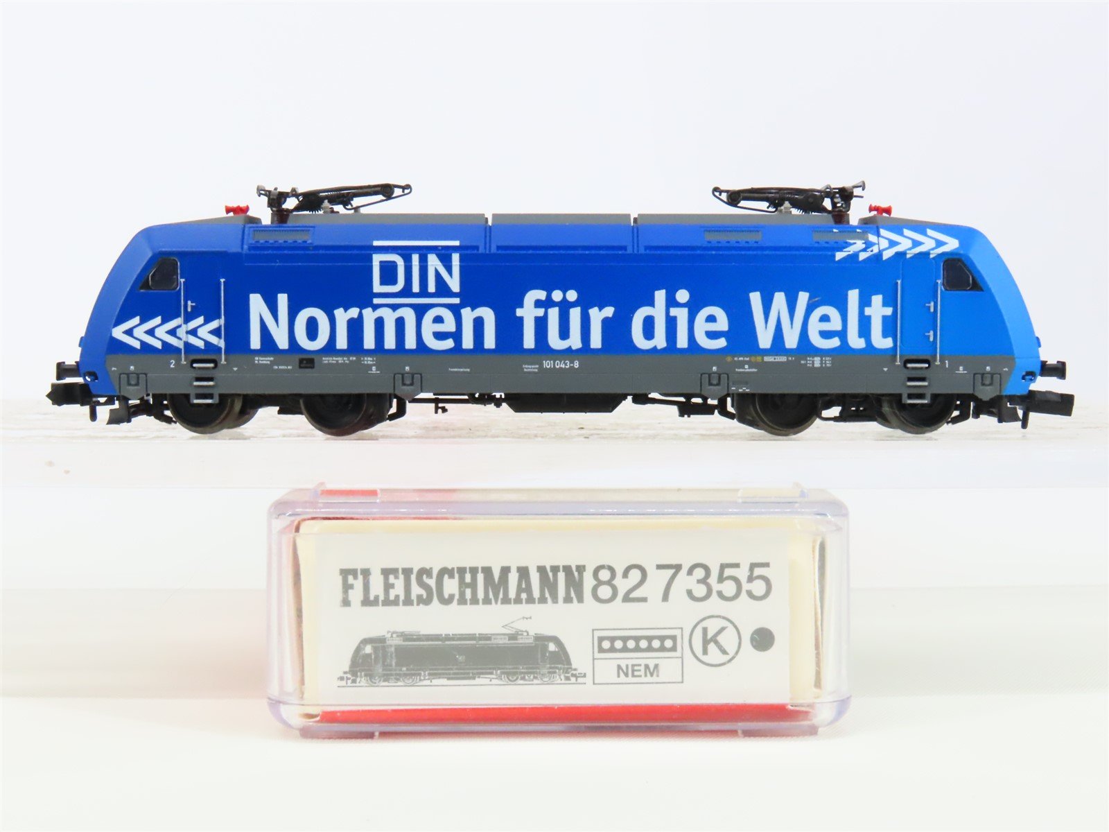 N Scale Fleischmann 827355 DB-AG DIN German BR 101 Electric #043-8 - DCC Ready