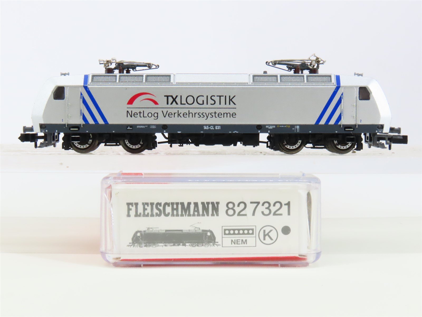 N Scale Fleischmann 827321 TX Logistik Class 145 Electric #031 - DCC Ready