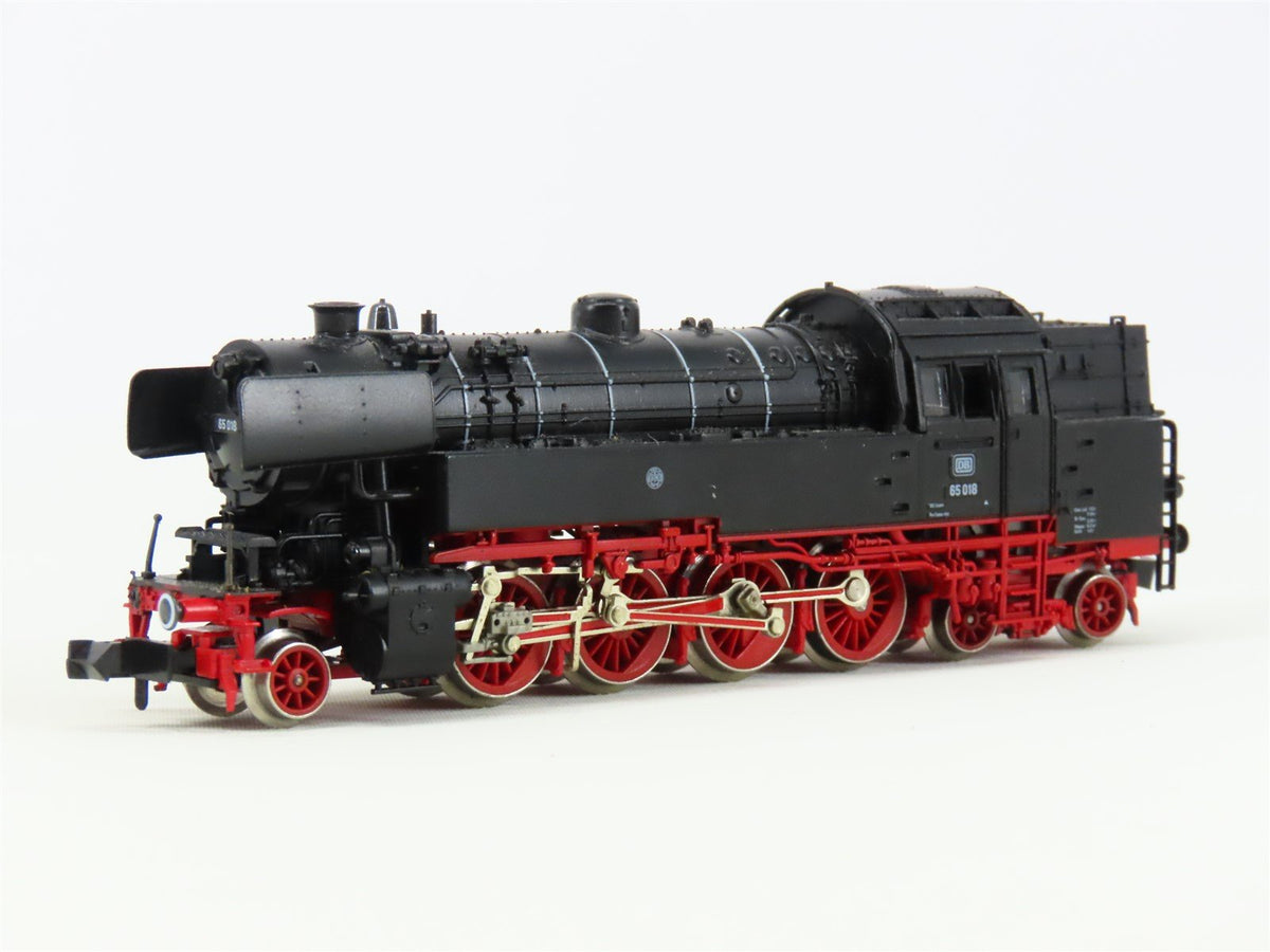 N Scale Fleischmann 7065 DB German 2-8-4T BR 65 Steam Tank Locomotive #018