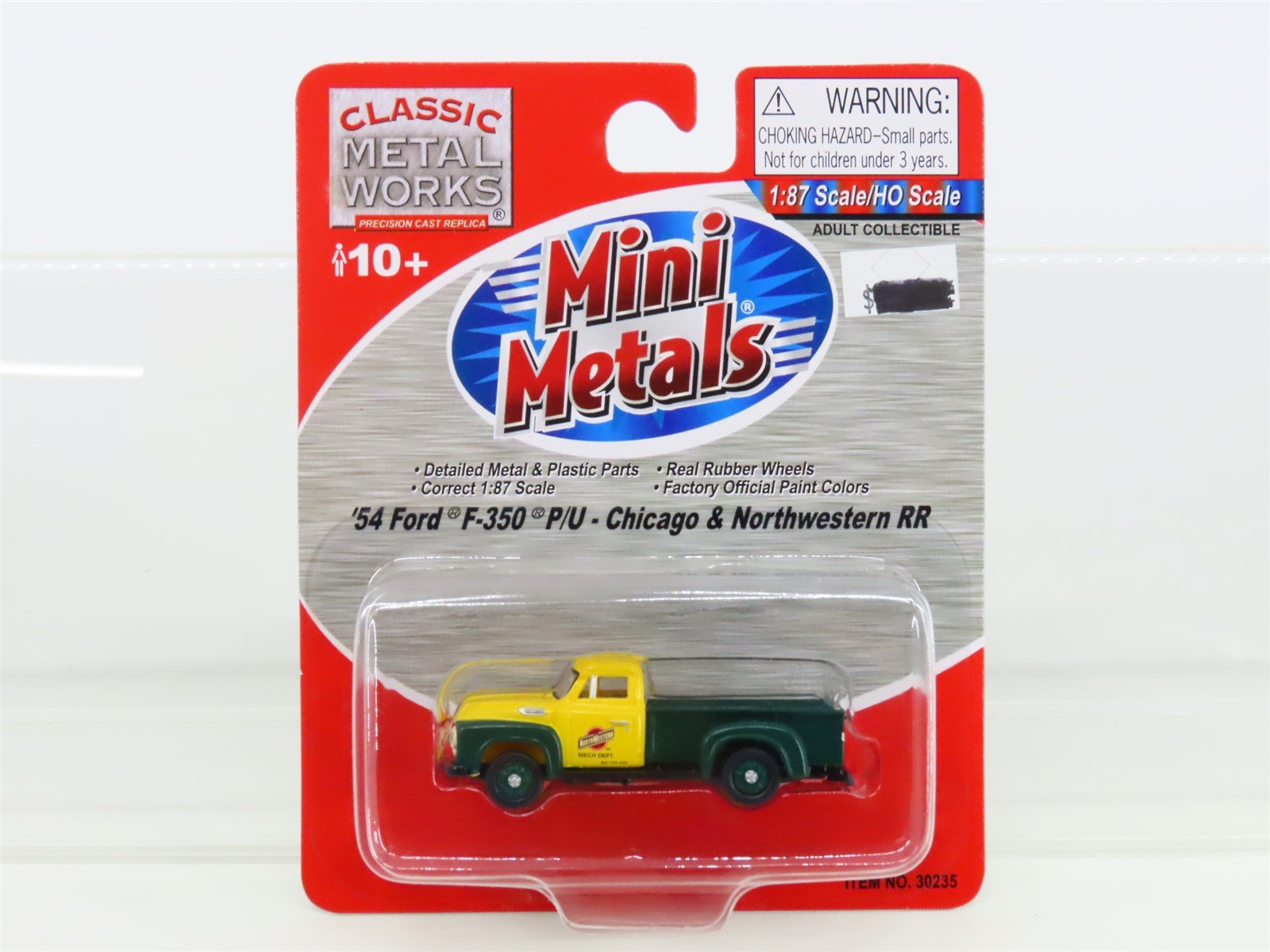 HO CMW Mini Metals 30235 '54 Ford F-350 Pick Up - Chicago & Northwestern RR
