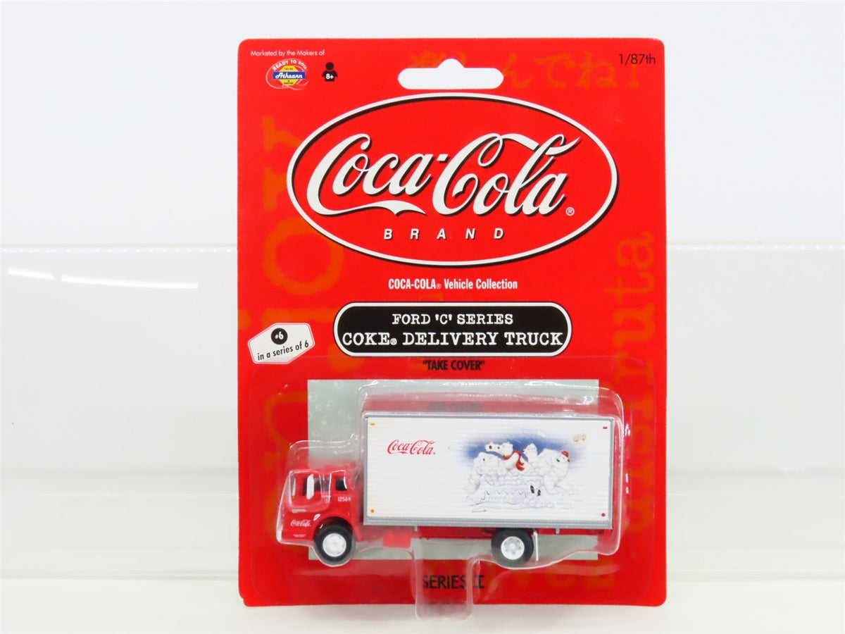 HO Athearn 8205 Coca Cola Series I Ford &#39;C&#39; Series Delivery Truck &quot;Take Cover&quot;
