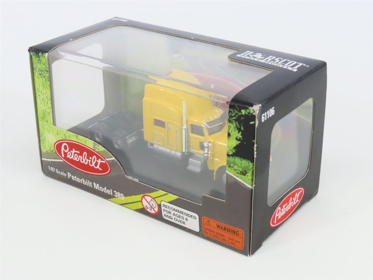 HO Scale Norscot Scale Models 61106 Peterbilt Model 389 Tractor - Yellow