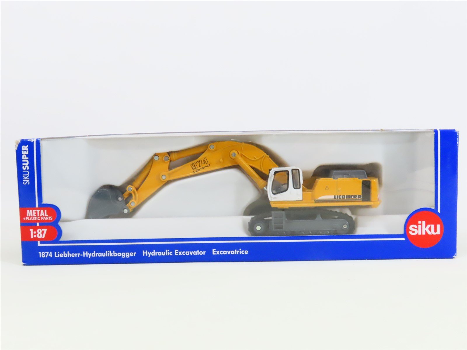 HO Scale Siku Super 1874 Die-Cast Liebherr Hydraulic Excavator
