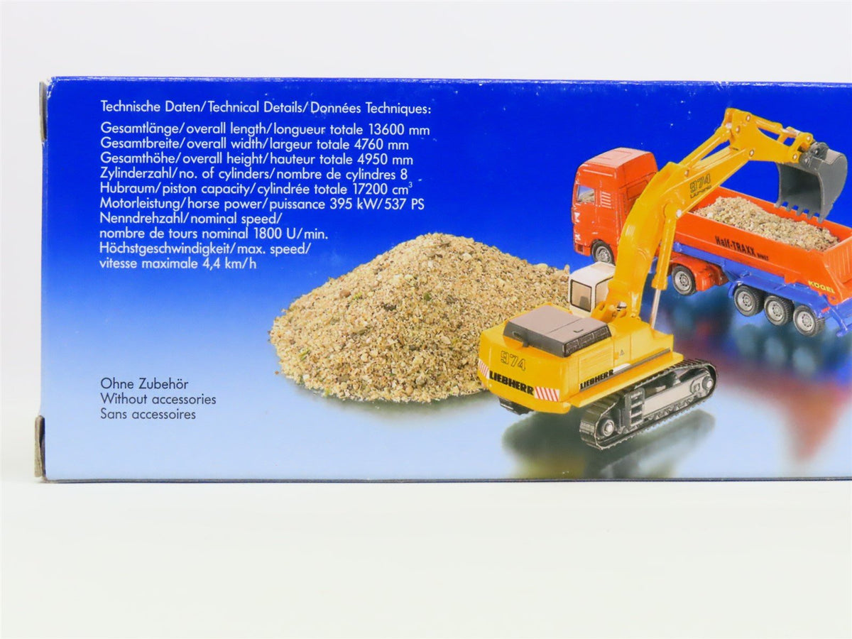 HO Scale Siku Super 1874 Die-Cast Liebherr Hydraulic Excavator