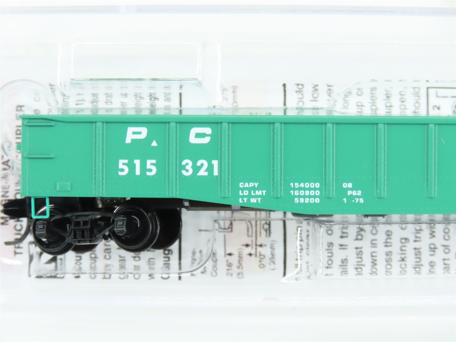 N Scale Micro-Trains MTL 10500350 PC Penn Central Railroad 50' Gondola #515321