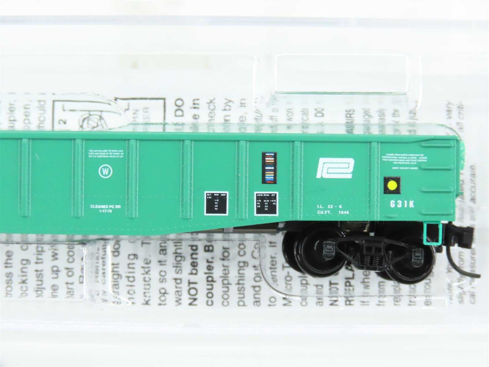 N Scale Micro-Trains MTL 10500350 PC Penn Central Railroad 50' Gondola #515321