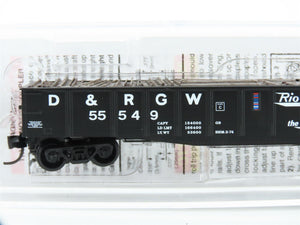 N Scale Micro-Trains MTL 10500312 D&RGW Rio Grande Railroad 50' Gondola #55549