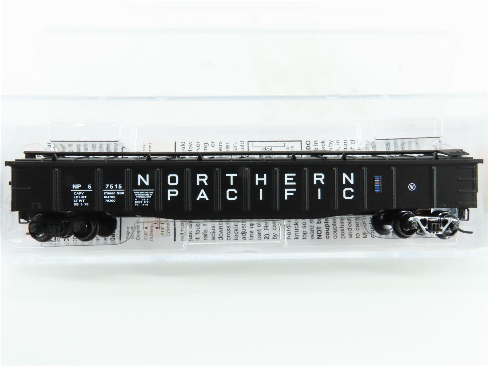 N Scale Micro-Trains MTL 10600140 NP Northern Pacific 50' Covered Gondola #57515