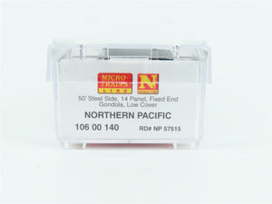 N Scale Micro-Trains MTL 10600140 NP Northern Pacific 50' Covered Gondola #57515