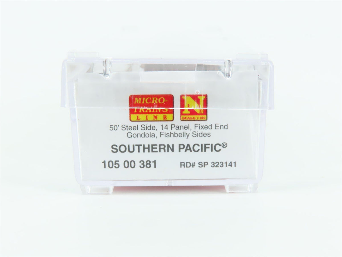 N Scale Micro-Trains MTL 10500381 SP Southern Pacific 50&#39; Gondola #323141